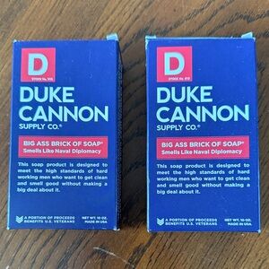 Duke Cannon Big Ass Bar of Soap x 2 "Smells Like Navel Diplomacy"